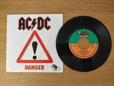 AC/DC - Danger 7" Poster - first press