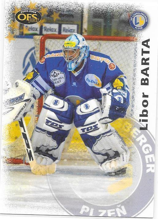 2003-04 OFS Plus #199 Libor Barta HC Plzen Tsekki MV