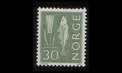 Norja 524yA ** Kala ja tähkä 30 öre (1964)