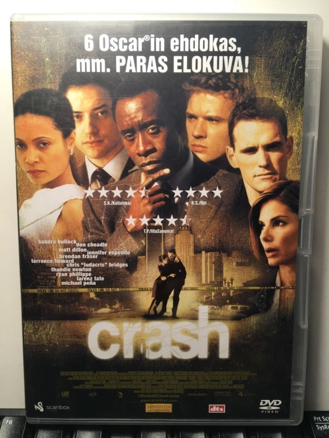 CRASH, DVD, Haggis, Bullock, Cheadle, Fraser, Dillon