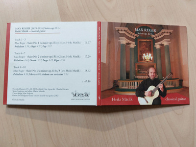 MAX REGER - SUITES OP. 131 orig. EESTI 2005 CD EESTI