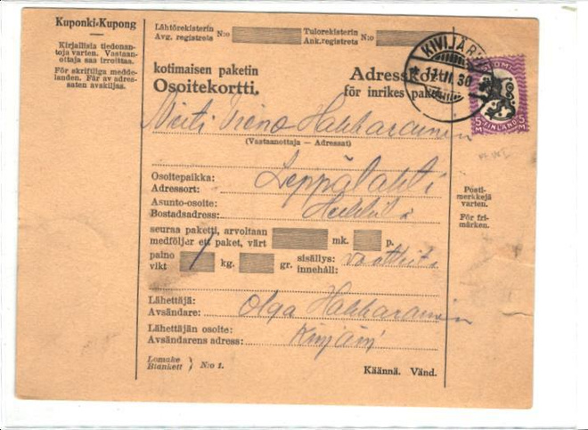 OSOITEK.KIVIJÄRVI-LEPPÄLAHTI