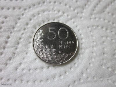 50 penniä, UNC, v. 1993