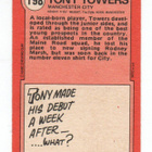 Purkkakuva Jalkapallo n:o 198 TONY TOWERS. Manchester C. - pikkukuva 2