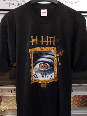 HIM VERY EXTRA RARE T-PAITA KOKO M TAI L (+)