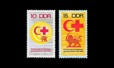DDR 1466-7 ** Punainen risti (1969)