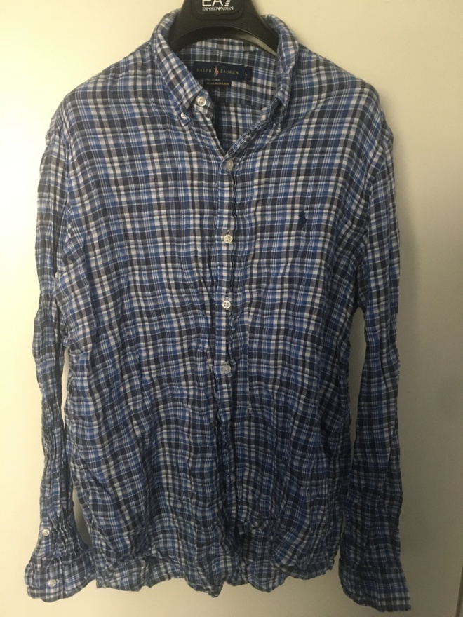RALPH LAUREN OCEAN WASH LINEN PAITA KOKO L