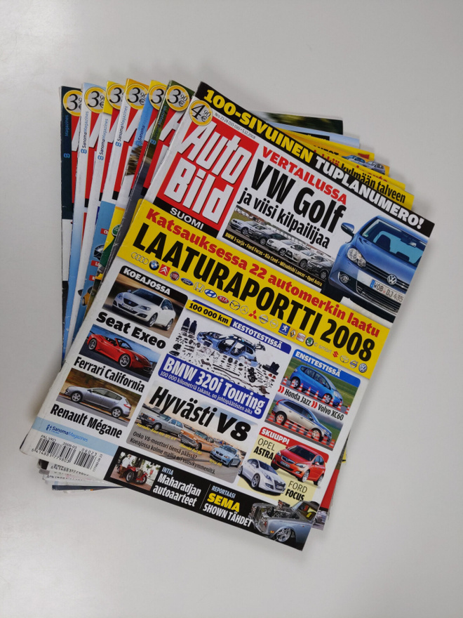 Jarmo Markkanen : Auto Bild Suomi paketti (7 lehteä) 2008...