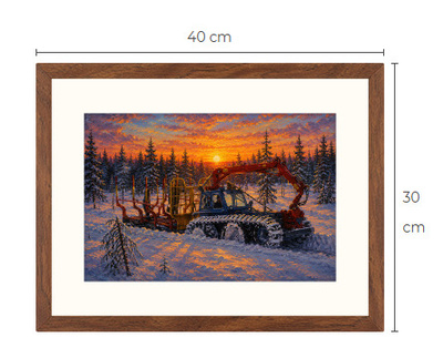 Uusi Ford County Savotta traktori art print 30 cm x 40 cm
