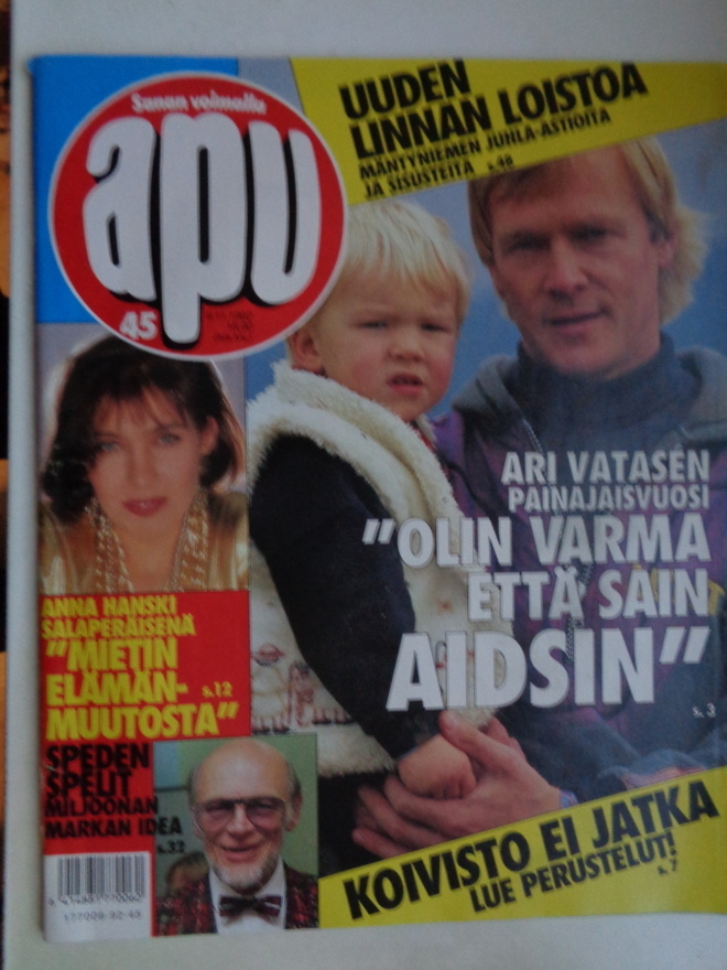 Apu lehti Nro 45/1992 (26.11)