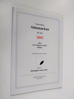 Universitets almanackan för året 2005 efter vår Frälsares...