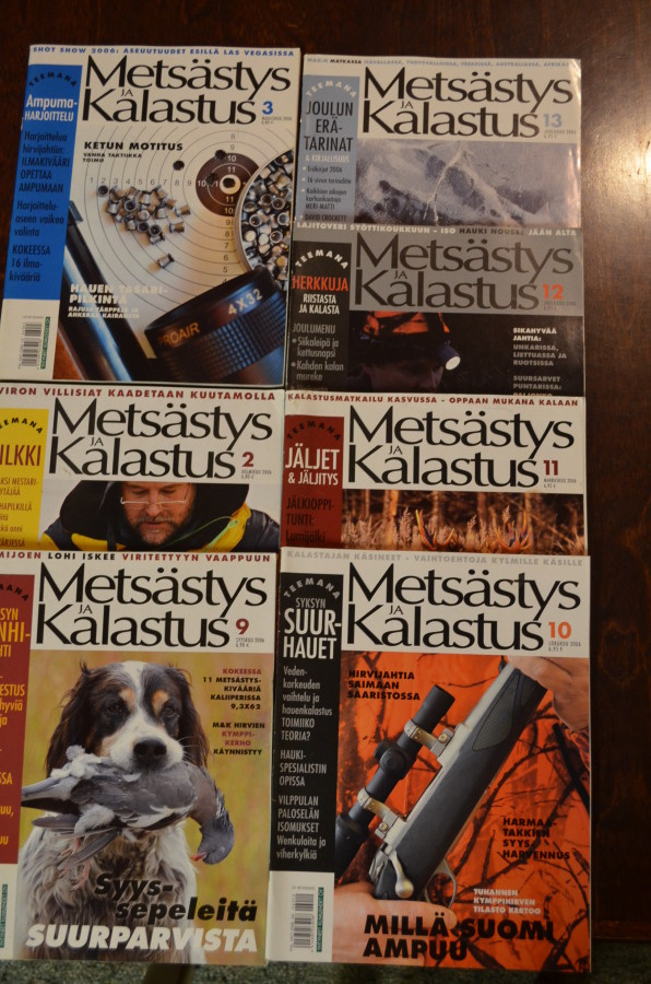 Metsästys ja Kalastus lehdet 2,3,9,10,11,12,13/2006