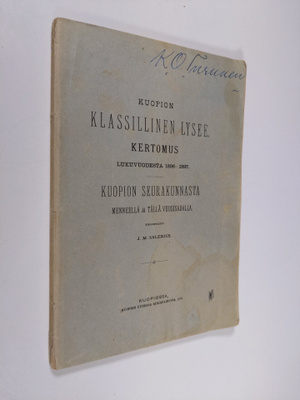 J. M. Salenius : Kuopion klassillinen lysee : kertomus lu...
