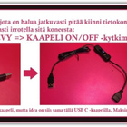 USB C -jatkokaapeli ON/OFF-kytkimellä / 1 metri #29963 - pikkukuva 4
