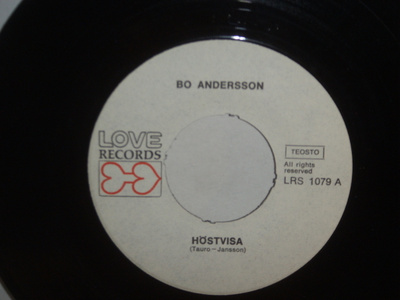 Bo Andersson 7" Höstvisa/Vi Går Runt, Vi Går Runt ...