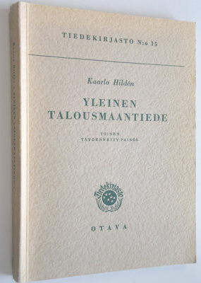 Kaarlo Hilden : Yleinen talousmaantiede