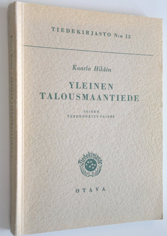 Kaarlo Hilden : Yleinen talousmaantiede