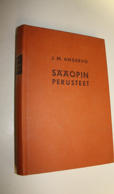 J. M. Angervo : Sääopin perusteet