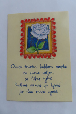 Onnea toivotan kukkien myötä....(Karto)