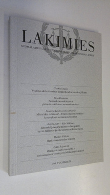 Lakimies 2/2011 : Suomalaisen lakimiesyhdistyksen aikakau...