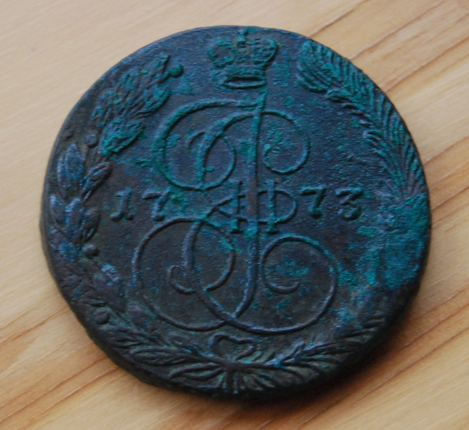 Venäjä, 5 kopeekkaa 1773 'Piparkakkuraha'