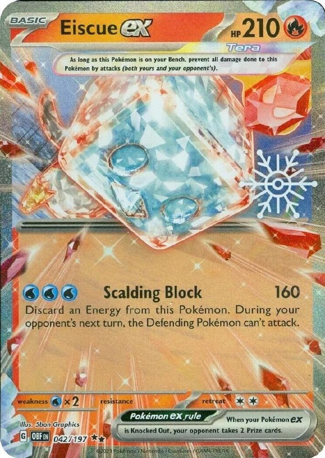 Eiscue ex 042/197 - Obsidian Flames - (Holiday Calendar)