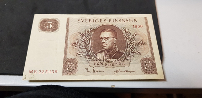 5 kr ruotsi 1956   kl 4 rv