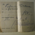 Turku 1946, Lääkäripalkkion maksukuitti - pikkukuva 1