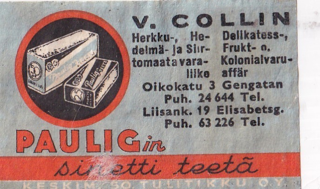 V. Collin, Oikokatu 3  Liisank. 19  b511