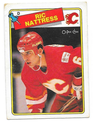 1988-89 OPC #238 Ric Nattress Calgary Flames RC