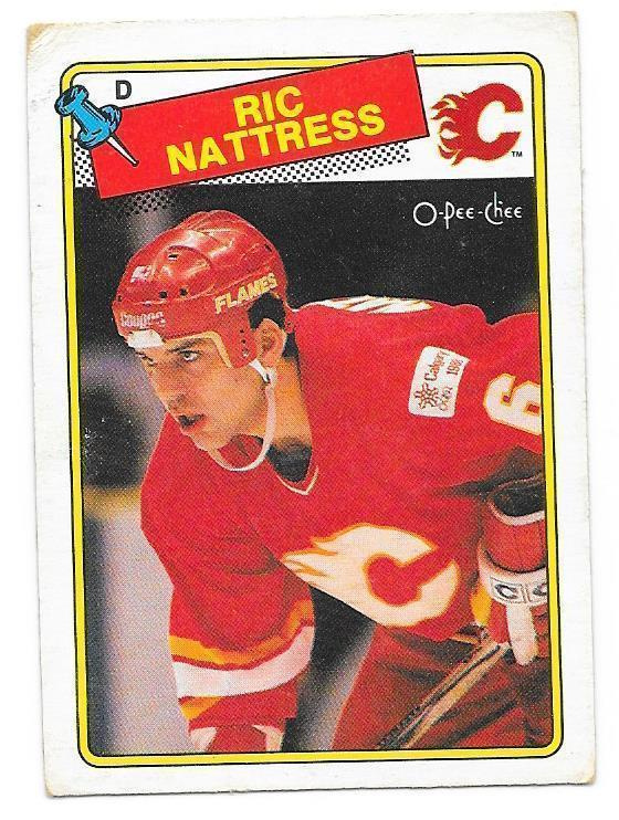1988-89 OPC #238 Ric Nattress Calgary Flames RC