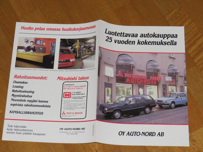 1984 Mitsubishi / Skoda esite - Auto-Nord