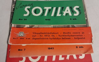 5 kpl suomen sotilas lehteä