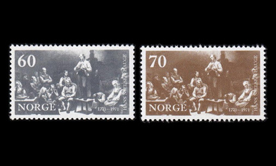 Norja 625-6 ** Hans Nielsen Hauge (1971)