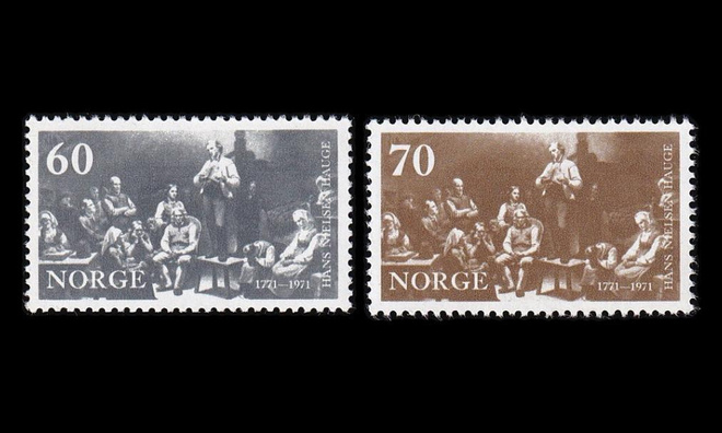 Norja 625-6 ** Hans Nielsen Hauge (1971)