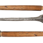 Mysteeri antiikki tikari kaiverrettu 43 cm erikoinen 254 g - pikkukuva 1