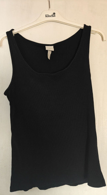 H&M Basics ribattu hihaton toppi