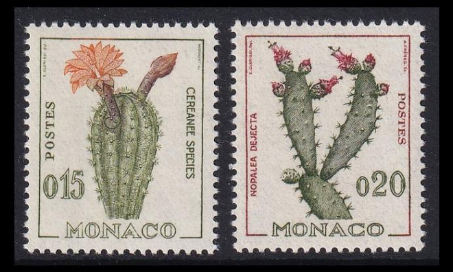 Monaco 649-50 ** Käyttösarja kaktuksia (1960)