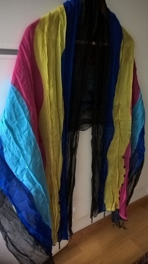 Värikäs silkki-polyester Huivi / Hartiahuivi / Silkkihuivi
