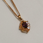 18k GP Gold plated riipus panssari ketjulla - pikkukuva 1