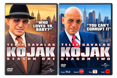 Kojak kausi 1 & 2 (12 DVD) Telly Savalas