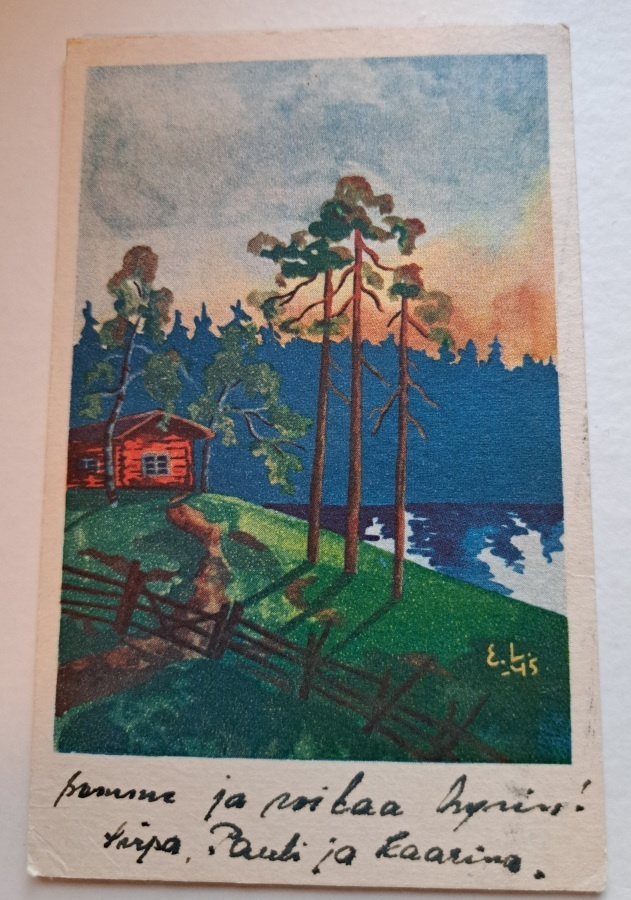 Eero Lehikoinen :  rantamökki, kulkenut 1948