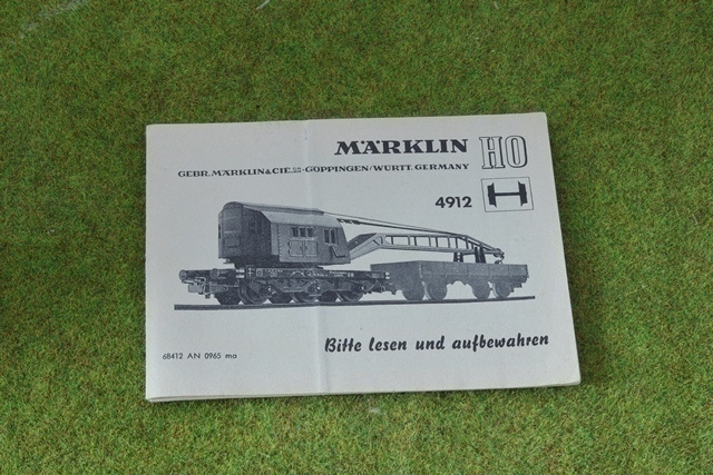 #A77 Märklin koottavan vaunun 4912 asennusohje