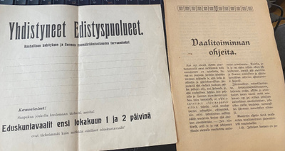 Vaalimateriaalia 1917