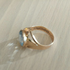 Upea vintage akvamariinisormus 14K kultaa (Hki) koko 17-17,5 - pikkukuva 2