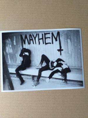 MAYHEM valokuva 13cm x 18cm