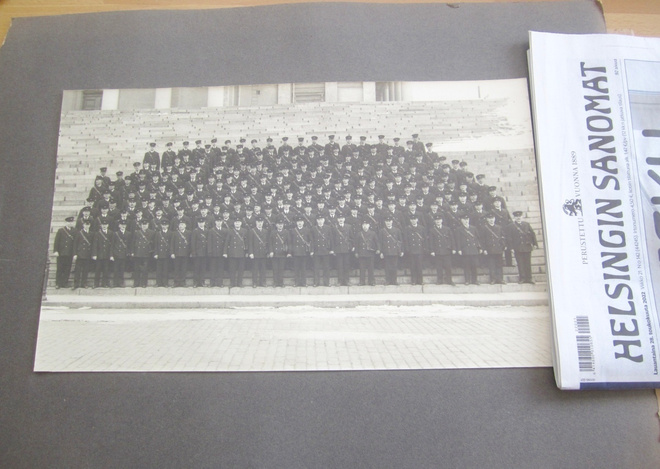 VANHA ISO Valokuva Postinkantajat Helsinki 1900-1920-l