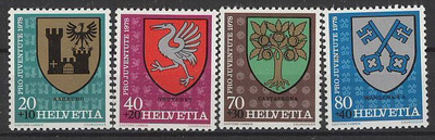 Sveitsi Mi 1142-5 ++