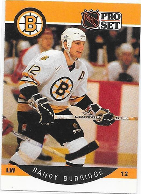 1990-91 ProSet #2 Randy Burridge Boston Bruins