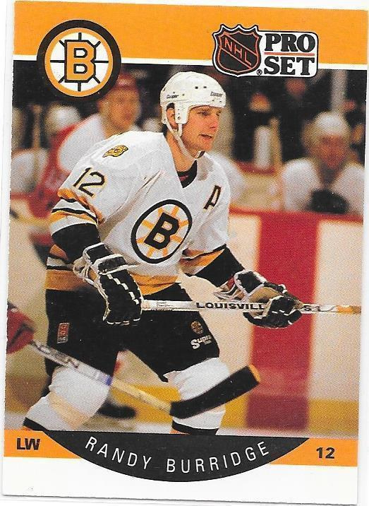 1990-91 ProSet #2 Randy Burridge Boston Bruins